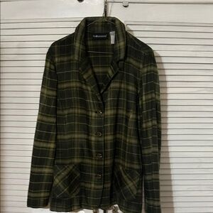 Sag Harbor Green Plaid Blazer
